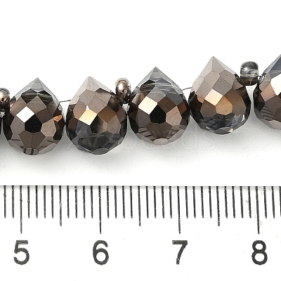 Electroplate Glass Beads Strands EGLA-D030-17G-1