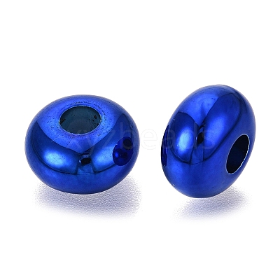 UV Plating Opaque Acrylic European Beads PACR-T017-19M-03-1