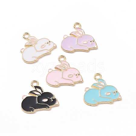 Alloy Enamel Pendants ENAM-G213-22LG-1