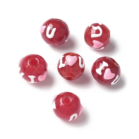 Handmade Lampwork Enamel Beads BLOW-D300-05B-1