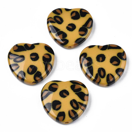 Two Tone Acrylic Beads OACR-S038-018-1