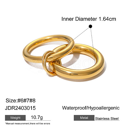 304 Stainless Steel Finger Rings FS-WGBE181-15-1