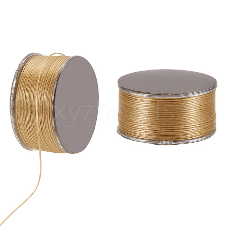 Nylon Beading Thread NWIR-WH0005-10T-1