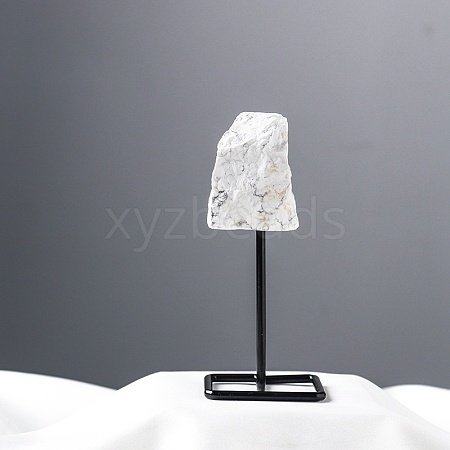 Natural Howlite Irregularity with Metal Home Decoration Ornament PW-WG598C7-20-1