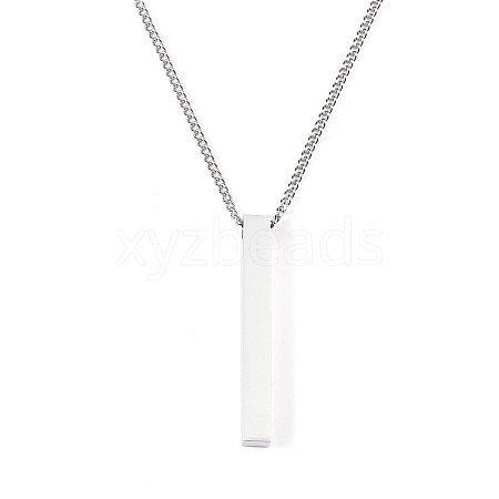 Non-Tarnish 201 Stainless Steel Pendant Necklaces NJEW-M218-03P-1