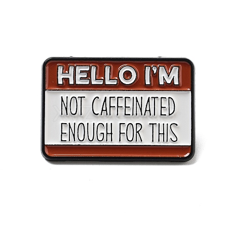 Caffee Theme Alloy Enamel Pins JEWB-Z025-01A-1