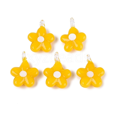 Handmade Lampwork Pendants LAMP-Q039-21C-1