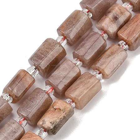 Natural Sunstone Beads Strands G-G162-D12-01-1