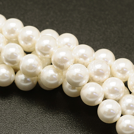 Shell Pearl Beads Strands BSHE-E008-14mm-12-1