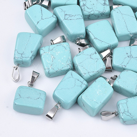 Synthetic Turquoise Pendants G-Q996-06-1