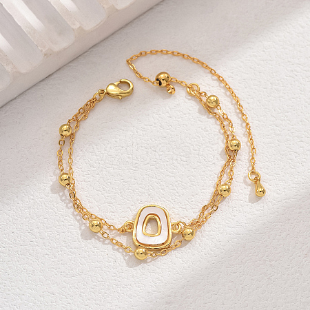 Fashionable Adjustable Double-Layered Gold Plated Cute Design Bracelet KP4958-1