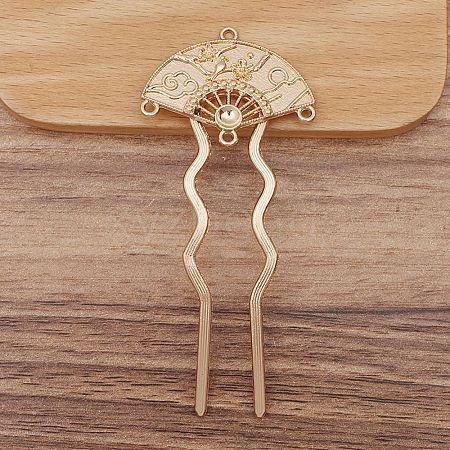 Ancient Style Alloy with Iron Hair Fork Finding PW-WG5E3DD-03-1