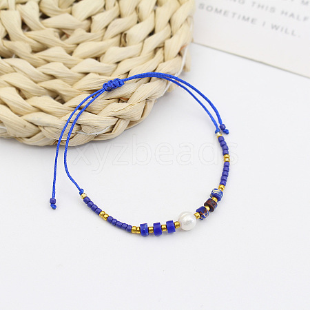  Colorful Beaded Bracelet Sweet and Cute Girl Style Adjustable Imitation Pearl Bracelet Versatile Bracelet AR4716-9-1