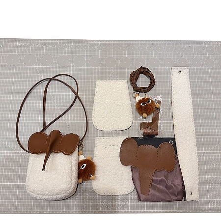 DIY Hand-woven Wool Bag Kits PW-WGF0930-08-1