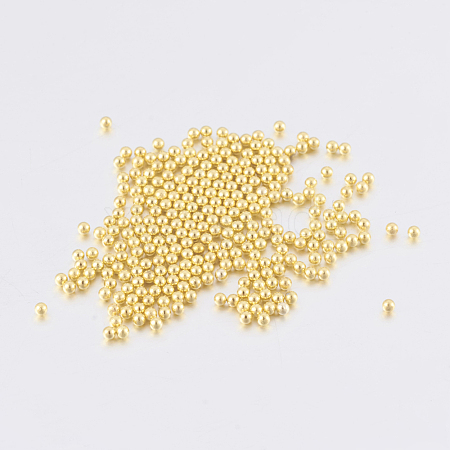 Stainless Steel Solid Round Beads STAS-F153-1mm-G-1