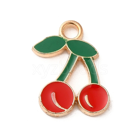 Alloy Enamel Pendants ENAM-E064-25KCG-09-1