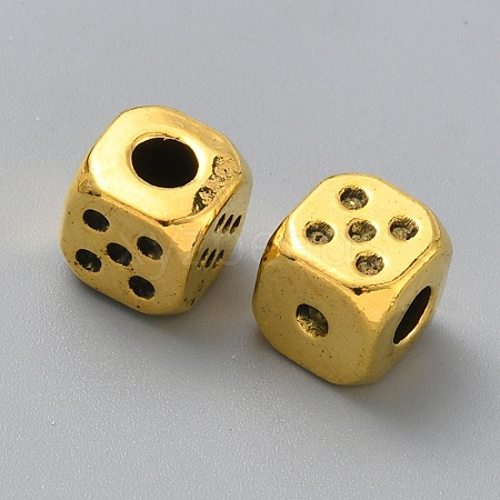 Tibetan Style Alloy Beads TIBEB-WH20001-03AG-1