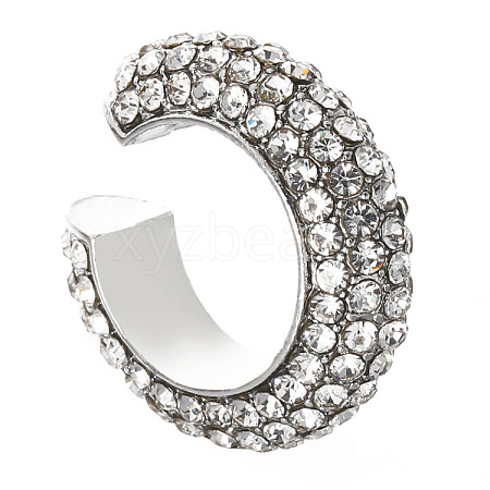 Alloy Rhinestone Cuff Earrings for Women WG12945-08-1