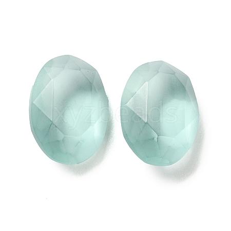 Frosted Glass Rhinestone Cabochons RGLA-G022-05A-361-1