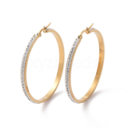 304 Stainless Steel Hoop Earrings EJEW-N0031-11G-01E-1