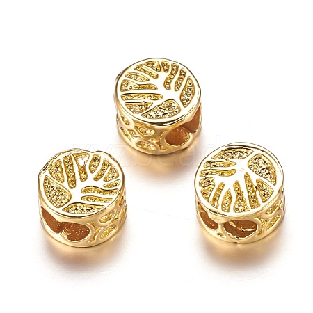 Brass Beads ZIRC-F067-09G-RS-1