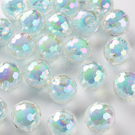 Transparent Acrylic Beads TACR-S152-14B-A07-1