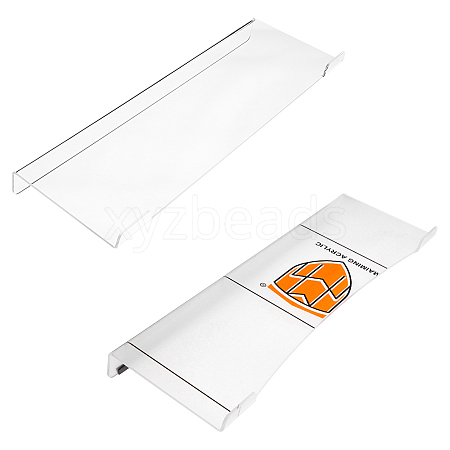 SUPERFINDINGS 2Pcs 2 Styles Transparent Acrylic Keyboard Stands ODIS-FH0001-17-1