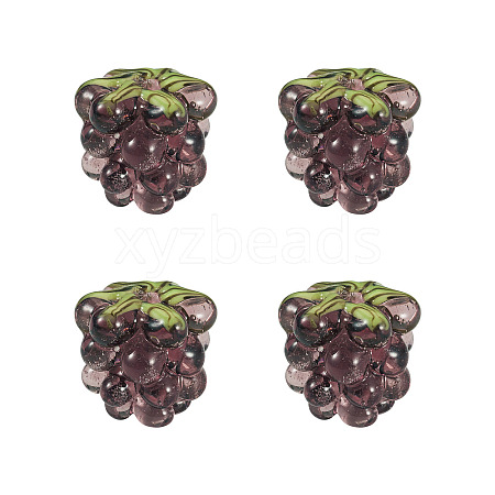 4Pcs Handmade Lampwork Beads LAMP-TA0002-24F-1
