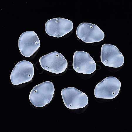 Transparent Spray Painted Glass Pendants GLAA-Q089-001A-001-1