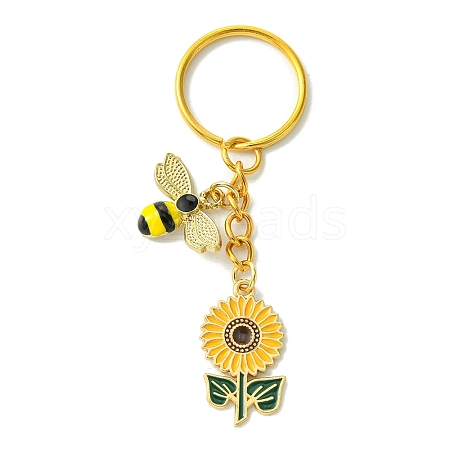 Alloy Enamel Pendants  Keychain KEYC-JKC00827-1