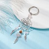 Woven Web/Net with Wing Alloy Pendant Keychain KEYC-JKC00587-03-3