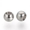 Tarnish Resistant 201 Stainless Steel Spacer Beads STAS-R071-35-2