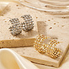 Chic Geometric Brass C-Shaped Stud Earrings JT0011-2-4