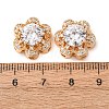 Brass Micro Pave Clear Cubic Zirconia Beads CU-CBAEC99-32G-01-3