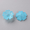 Transparent Frosted Acrylic Bead Caps MACR-S371-04A-755-2