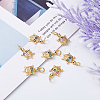 DICOSMETIC 8Pcs Brass Micro Pave Colorful Cubic Zirconia Pendants ZIRC-DC0001-26-4