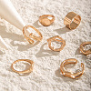 10Pcs Alloy Finger Rings Sets WG7802C-29-4