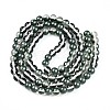 Baking Paint Transparent Glass Beads Strands DGLA-N011-8mm-07-2