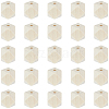 100Pcs Unfinished Wood Faceted Cube Beads WOOD-PA0001-75A-7
