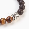 Natural Tiger Eye Braided Bracelets BJEW-JB03825-01-2