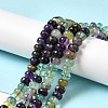 Natural Colorful Fluorite Beads Strands G-D481-19B-5