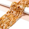 Natural Yellow Aventurine Beads Strands G-I351-B02-4