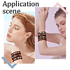 Natural Indian Agate Round Beaded Bracelets BJEW-WH20001-14A-6