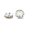 Brass Rhinestone Spacer Beads RB-A014-L10mm-01S-2