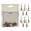 10Pcs Number 0~9 Alloy Charms Locking Stitch Marker PW-WGEBAEF-01-1