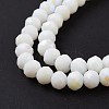 Electroplate Opaque Solid Color Glass Beads Strands EGLA-A044-P2mm-L01-4