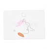 Rectangle Cardboard Jewlery Display Cards CDIS-P004-17A-1