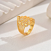 Classic European American Fashion Wheat Lucky Brass Flower Adjustable Rings BQ7170-4-1