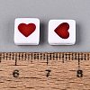 Opaque Acrylic Enamel Beads SACR-Q001-19B-4