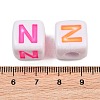 Opaque Acrylic Enamel European Beads AC-ACBA1794-04N-3